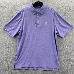 STRAIGHT DOWN Polo Shirt Mens Size Medium Performance Purple